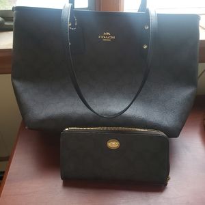 Coach bag and wallet